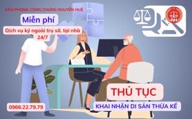 Thủ tục khai nhận di sản thừa kế