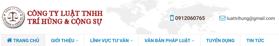 Thông tin địa chỉ Công ty luật TNHH Trí Hùng & Cộng Sự - LH: 0912060765
