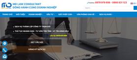 Thông tin địa chỉ Công ty Luật TNHH MD - LH: 0979979698