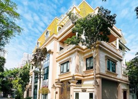 Bán BT 6 tầng thang máy vip, độc lô góc - view vườn hoa công viên - DT 272.8m2, MT 36m, giá 8xx tỷ