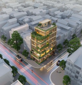 Chính chủ bán gấp MP Thọ Tháp, ô góc 138m2 7 tầng MT 8,5m thang máy, giá rẻ 51 tỷ