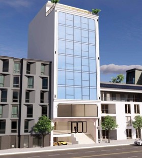 Quá hiếm! Bán toà nhà 303m2 x 7 tầng bề thế, có thang máy, có hầm, khu Văn Cao, Ba Đình giá 80 tỷ