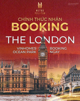 Nhận Booking sớm 150KH đầu tiên ưu đãi lên đến8% HTLS 30th ,PK London,Tòa giá rẻ cuối cùng tại OCP1
