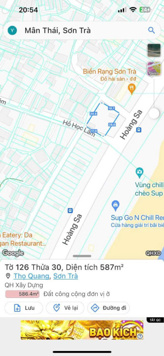 Bán đất 4 mặt tiền đường Hoàng Sa, Đà Nẵng. DT 584m2 vị trí cực đẹp