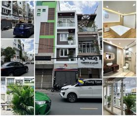 Nhà phố 3 lầu (3,5mx18m=63m2) 5 phòng, nội thất cao cấp mặt tiền kinh doanh sôi động Huỳnh Văn Bánh