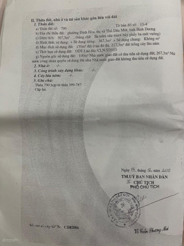 Bán đất chính chủ ĐX069 Định Hoà, Thủ Dầu Một