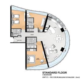 Cho thuê căn hộ Azura view sông 188m2 full nội thất