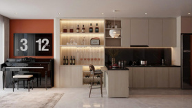 Cho thuê căn hộ VIP The Filmore tầng cao - 1 phòng ngủ 53m2 view cầu Rồng 28 triệu/tháng