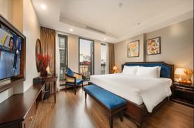 Thông tin địa chỉ Khách sạn Hanoi Fiesta Hotel & Spa: Khách sạn được thiết kế nổi bật với sự sang trọng tinh tế