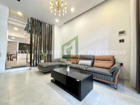 Cho thuê nhà 4 tầng khu Nam Việt Á, Ngũ Hành Sơn có sân ô tô, nội thất hiện đại