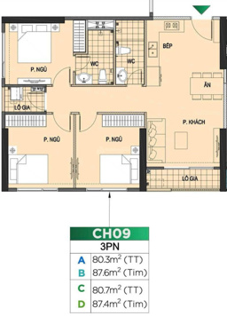 Bao giá rẻ nhất thị trường - căn 3 ngủ - tòa GS5 - hướng mát - view bể bơi nội khu