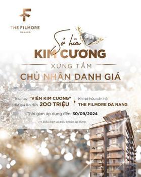 CĂN COMBINE 3PN FILMORE - TẦNG CAO 17- TRỰC DIỆN SÔNG HÀN CẦU RỒNG, CẦU TRẦN THỊ LÝ ĐN- 2BALCONY