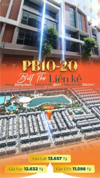 Ở có lãi, đầu tư càng có lãi: căn Phố Biển trục thông 44 tòa chung cư, biển hồ, ký trực tiếp CĐT