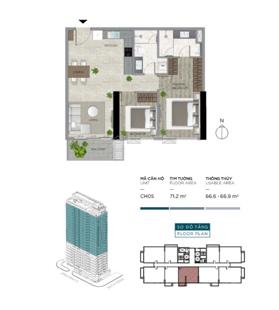 SỞ HỮU CĂN HỘ THE FILMORE KHÔNG LO VỀ GIÁ, 2 VIEW, 2PN, TẦNG 20 -THANH TOÁN 30% NHẬN NHÀ NGAY