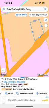 Ngộp Bank Bán gấp 93 mét MT 1,1hecta đường Hồ Chí Minh KCN Cây Trường II Bàu Bàng giá 17tỷ900 triệu