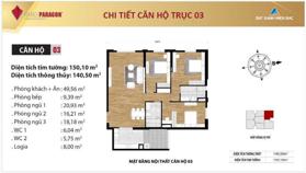 Bán suất ngoại giao căn 3PN 140.5m2 dự án Paragon, giảm 700tr kèm quà tặng nội thất nhận nhà ở ngay