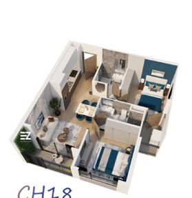 Bán gấp căn hộ 2PN 2WC tầng cao, view thoáng, TT tiến độ tại Zurich nhận nhà 2025 giá chỉ 2.9x tỷ