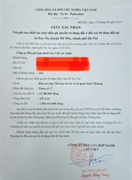 Ra hàng mảnh đất đấu giá trúng giá mềm nhất khu vực dành cho các nhà đầu tư