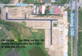 Cần bán 85m2 đất đấu giá Tam Đồng Mê Linh, trục đường 100m gần Vành Đai 4 đường 120m vị trí đắc địa