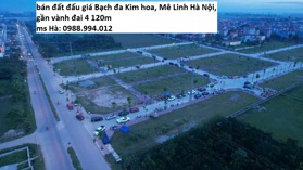 Bán đất đấu giá Bạch Đa, Kim Hoa, Mê linh, Hà Nội, cam kết bán đúng giá chủ thu