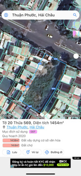 Cần chuyển nhượng thửa đất có diện tích 1574.2m2 mặt tiền đường 3/2 ngay trung tâm thành phố