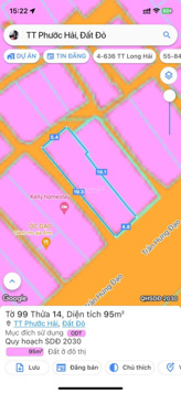 Bán 5 lô rẻ nhất Bờ kè Phước Hải. Tiện kinh doanh, xây khách sạn. Diện tích 73.4m2, 243m2