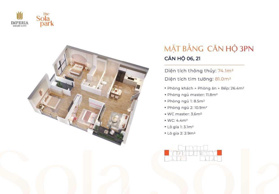 Mở bán G5 G6 Imperia Sola park 2PN 59m2 giá 3,2tỷ,vay 0% 30th Vinhomes Smart- Tòa duy nhất 2 hầm xe