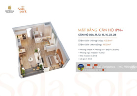 Mở bán Sola Park GĐ2 Căn 1-2-3PN chỉ từ 6xtr/m, CK 16%, HTLS 0% trong 30T, 2 hầm + cạnh nhà để xe