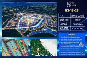 Ra mắt 100 lô đất nền 135-300m2 trung tâm thị xã Điện Bàn - The Mansion Hội An chỉ 15,4tr/m2