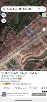Giảm giá bán nhanh giá 4tr/m2 Lô đất châu pha, Phú Mỹ, BRVT