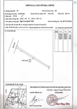 Bán đất thổ cư mặt tiền QL56 5x120m gần 600m2