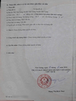 92m2 5m mặt tiền sát vòng xuyến Văn Giang, cạnh khu 4.3ha, sát Ecopark Khu đông dân cư chỉ hơn 5 tỷ