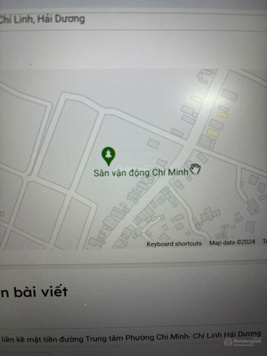 Bán 2 lô đất liền kề mặt tiền đường trung tâm Phường Chi Minh - Chí Linh Hải Dương