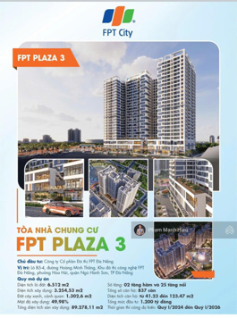 Căn hộ FPT Plaza 3 dự án siêu hot chuẩn bị ra mắt - Liên hệ ngay để nhận thông tin mới nhất từ CĐT