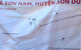 Bán đất kinh doanh băng 1 QL2C Sơn Nam - Sơn Dương giá chỉ từ 15 triệu /m2