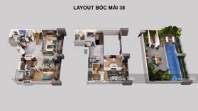 Penthouse tại ICON 40 siêu phẩm hữu hạn, xây dựng 3 tầng, DTXD gần 500m2, giá 1X tỷ, view vịnh HL