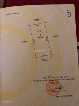 Bán 360m2 đất sử dụng riêng. Mặt tiền 15m, đường trước nhà 20m giá 25,9 tỷ LH: 0985 430 011