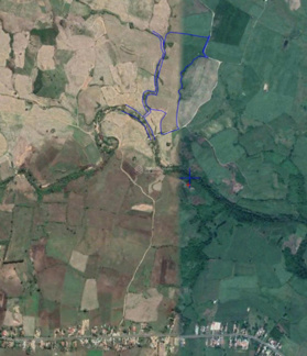 300 triệu/ hec đất nông nghiệp giáp suối lớn, giáp đường, cách QL25 1km tại Sơn Hòa, Phú Yên