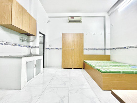 20m2 Máy giặt riêng trong phòng thoáng mát giếng trời cửa sổ gần chợ Bà Chiểu, full nội thất