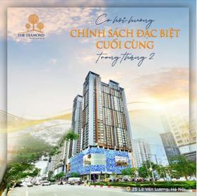Mở bán quỹ căn ngoại giao vip đẹp nhất The Diamond 25 Lê Văn Lương. Nhận nhà ngay, sổ hồng trao tay