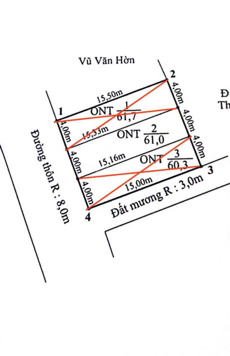Bán lô đất 61m2 tại Dương Quan, TP Thuỷ Nguyên, HP