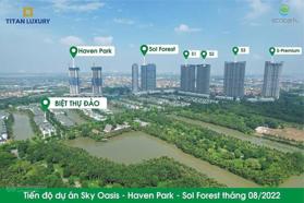 Bán căn hộ 2PN 68m2 toà S1 Sky Oasis, DT 68m2 hướng Đông Nam view BT đảo, giá 3.3 tỷ