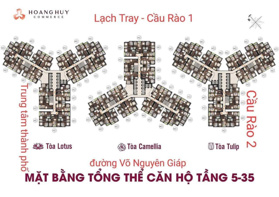 Giá 1,799 tỷ sở hữu ngay căn 2PN 58m2 Hoàng Huy Commerce -Lotus chiết khấu khủng lên tới 900 triệu.