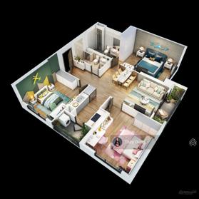Dành cho khách VIP! Căn hộ 3PN - 2V2 - 105.8m2 giá chỉ 5.4 tỷ - Căn góc Hoa Hậu - nhận nhà ngay