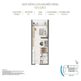 Căn hộ 1N chung cư Lancaster đường Láng giá chỉ 4.131 tỷ - ký trực tiếp CĐT. Liên hệ 0912 866 945