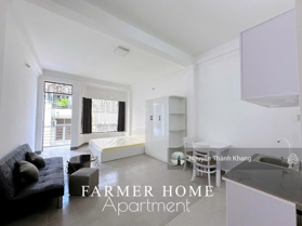 Cho thuê căn hộ studio ban công, full nội thất, rộng 40m2, đối diện Sân Vận Động Phú Thọ