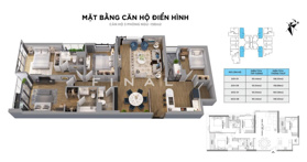 Chính chủ bán căn chuyển nhượng 4PN 163m2, tầng trung hướng ĐN trục căn siêu hiếm, full nội thất CC