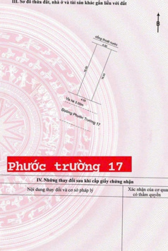 Bán lô đất Phước Trường 17 đường 5m5 song song Vương Thừa Vũ