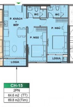 Duy nhất độc quyền căn 2PN2WC ban công The London tầng trung, thiết kế siêu đẹp giá chỉ 3,7x tỷ