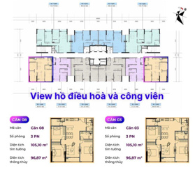 Căn hộ 3 phòng ngủ giá 6,5 tỷ tại Khai Sơn City, Long Biên